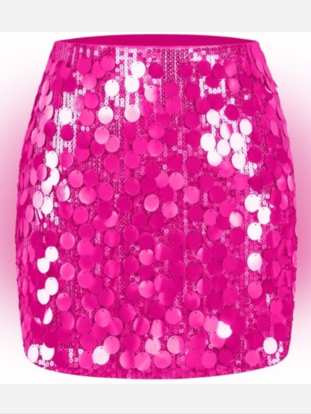 Pink Sequin Mini Skirt MANER Hot Pink Sequin Mini Skirt | NWT | Size M | Party